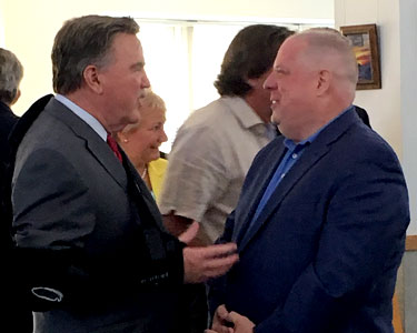 Higher Education Secretary Dr. James D. Fielder joined Governor Larry Hogan at the Southern Maryland Higher Education Center on April 27th.  The two talked with local officials and educators about issues facing postsecondary education in Maryland