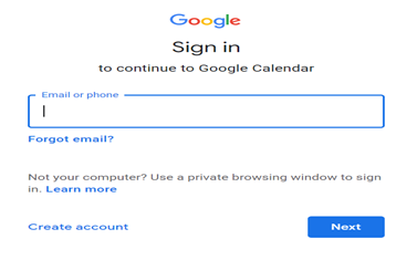 Google Gmail Sign in
